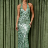 FAIT PAR FOUTCH (green) Liana halter maxi