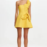 ACLER (yellow) Drake one shoulder mini