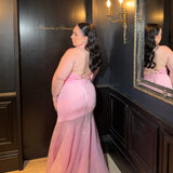 DECONDUARTE (pink) Florian sequin gown