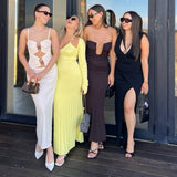 SIR THE LABEL (yellow) Juniper Contoured knit maxi