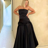TOJHA (black) Gaia strapless gown