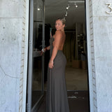 BEC AND BRIDGE (khaki) Brianna pintuck drape maxi