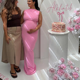 EFFIE KATS (pink) Verona high neck gown