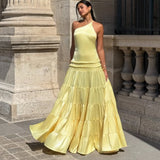 FENITY (yellow) Athena backless maxi
