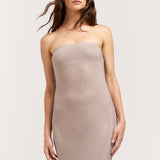HENNE (grey/nude) Carmine strapless sparkle gown
