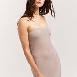 HENNE (grey/nude) Carmine strapless sparkle gown