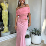 BENNI (pink) Nico off shoulder maxi