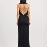 TOJHA (black) odora halter maxi