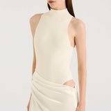 HENNE (butter/white) Soraia skirt/top set