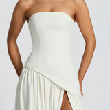 BABYBOO (white) Maliyah strapless maxi