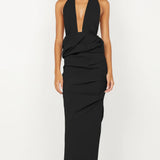 BEC AND BRIDGE (black) Priscilla bubble halter maxi