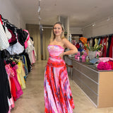 ACLER (pink) Rockland strapless midi