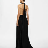 EFFIE KATS (black) Verity halter gown