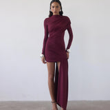 DELAVALI (wine) Ravel long sleeve mini