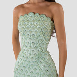 VALENTINE COUTURE (mint) Paros scaled Gown