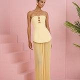 ELIYA THE LABEL (yellow) Leo corset maxi