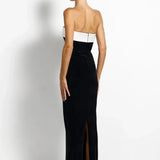 EFFIE KATS (black velvet/white) Madison gown
