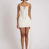 ELIYA THE LABEL (white) Elvira sequin mini