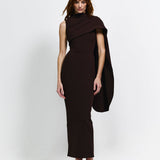 EFFIE KATS (coffee brown) Romi midi