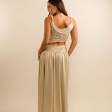 KOSTER KULTURE (gold) Calypso gold top and skirt set