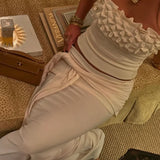 ANCE GRIA (cream) Jude strapless top and skirt set