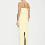 EFFIE KATS (butter yellow) MONROE GOWN strapless maxi