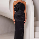 ELLE ZEITOUNE (black) Miles strapless midi