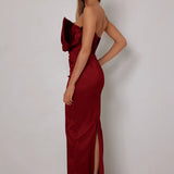 ELLE ZEITOUNE (wine red) Miles strapless midi