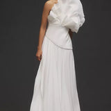 ACLER (white) Whittington one shoulder maxi