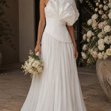 ACLER (white) Whittington one shoulder maxi