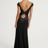 ANCE GRIA (black) Octavia off the shoulder gown