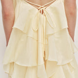 AJE (yellow) Pandorea halter neck maxi