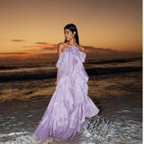 AJE (purple) Pandorea halter neck maxi