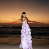 AJE (purple) Pandorea halter neck maxi