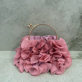 TORI (blush pink) flower clutch
