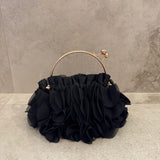 TORI (black) flower clutch