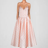 ATOIR (pink/white) pepper polka dot midi
