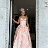 ATOIR (pink/white) pepper polka dot midi