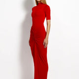 EFFIE KATS (red) Esper bodysuit / kayson maxi skirt set