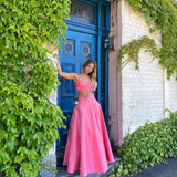 ACLER (pink) Isla bralette and skirt set