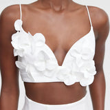 ACLER (white) Isla bralette and skirt set