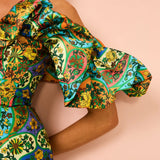 ALEMAIS (Multi) Sophie Off Shoulder Mini