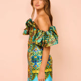 ALEMAIS (Multi) Sophie Off Shoulder Mini