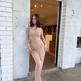 EFFIE KATS (tan) Kayson skirt set