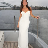 SNEAKY LINK (white) Chelle strapless maxi
