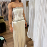 VILDANE KAMEROLLI (white) Snow White Fringe Gown
