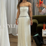 VILDANE KAMEROLLI (white) Snow White Fringe Gown