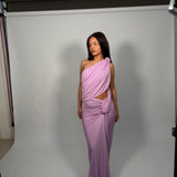 CHRISTOPHER ESBER (purple) Twisted Lever drape maxi