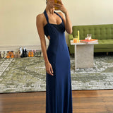 DECONDUARTE (Navy) Strap Sparkle Midi