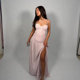 MANNING CARTELL (pink) Double Time Pleat gown